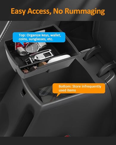 CDEFG for 2023 2024 2025 2026 Hyundai Venue Center Console منظم صينية للمكان 2020 2021 2022 2023 2024 2025 2026 ملحقات صندوق تخزين مسند الذراع منظم مسند الذراع الأوسط in Saudi Arabia