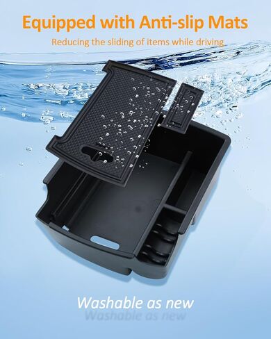 CDEFG for 2023 2024 2025 2026 Hyundai Venue Center Console منظم صينية للمكان 2020 2021 2022 2023 2024 2025 2026 ملحقات صندوق تخزين مسند الذراع منظم مسند الذراع الأوسط in Saudi Arabia