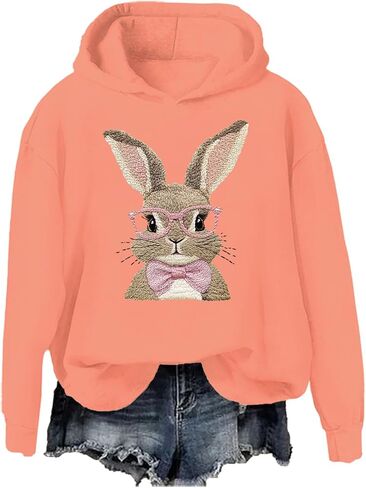 Retro Easter Bunny Sweatshirt Coquette Bow Bunny Ears Sweatshirt Easter Shirts for Women in Saudi Arabia