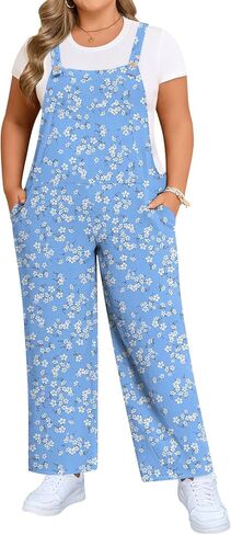 بذلة نسائية بمقاس كبير للنساء ملابس صيفية غير رسمية بحزام قابل للتعديل مع جيوب in Kuwait