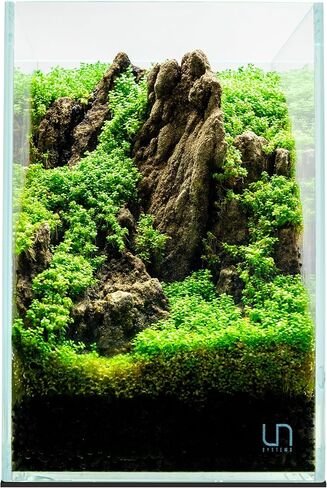Ultum Nature Systems Ultra Clear Rimless Aquarium - Low Iron Glass Fish Tank with 45° Mitered Edges, 5mm-12mm Thick, Leveling Mat Included (3N, Nano, 3 Gallon) in Kuwait