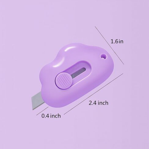 4PCS Cloud Shaped Letter Opener, Cute Mini Utility Box Cutter, Cloud & Flower Design Envelope Slitter, Portable Cutter for Package, Carton, Home Office and School Use in Saudi Arabia
