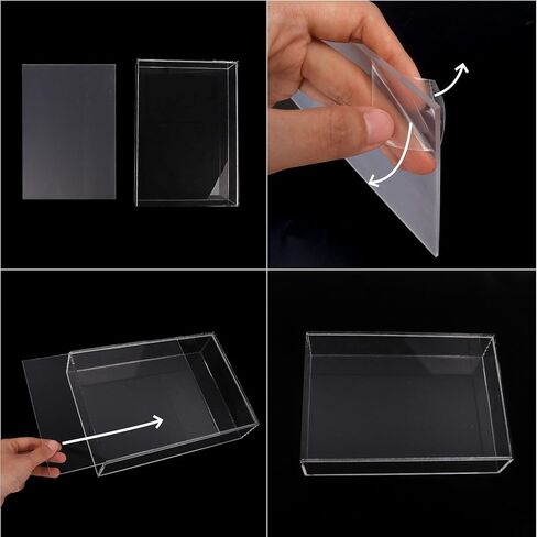 Klmnop Clear Acrylic Display Case for Bible, 4mm Thick Wall Mount Vertical & Horizontal Display Case, Book Organizer Box to Protect Collectible Books, Family Old Bible, DVD, 10.63 x 7.48 x 2.36 inch in Saudi Arabia