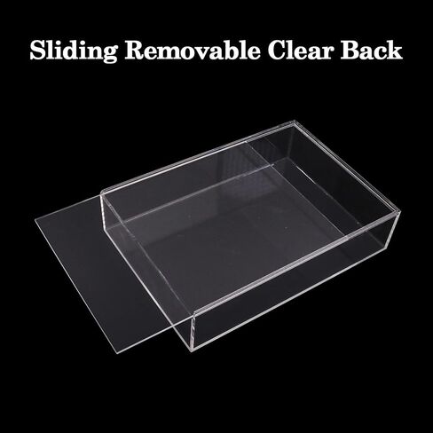 Klmnop Clear Acrylic Display Case for Bible, 4mm Thick Wall Mount Vertical & Horizontal Display Case, Book Organizer Box to Protect Collectible Books, Family Old Bible, DVD, 10.63 x 7.48 x 2.36 inch in Saudi Arabia
