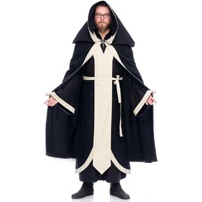 Burgschneider - Dungeons & Dragons Wizard Cape - York Cotton (100% Cotton) for Historical Costume Clothing Larp SCA in Kuwait