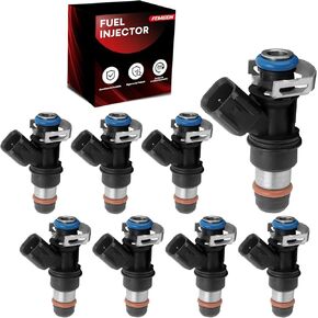 Fuel Injectors 12580681 Compatible with Chevy 4.8L 5.3L Tahoe Silverado 1500 Express 2500 2007 2008 2009,Compatible with GMC 4.8L 5.3L 6.0L Yukon Xl Sierra 1500（Set of 8） in Kuwait