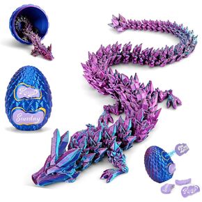 9+1 قطعة من البطاقات المغناطيسية مع تنين مطبوع ثلاثي الأبعاد، بيضة تنين مطبوعة ثلاثية الأبعاد، لعبة تململ كريستال مفصلية للطابعة ثلاثية الأبعاد، هدايا للبالغين in Kuwait