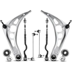 8Pcs Front Suspension Kit, Lower Control Arm & Bushing, Sway Bar Link, Inner Outer Tie Rod End auto parts in Kuwait