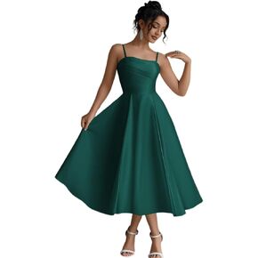 Ruched Bust Wedding Dresses for Bride, Satin Prom Dress for Women, Women's Formal Dress for Wedding Party in Saudi Arabia