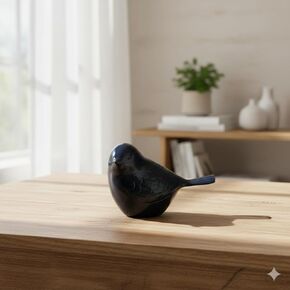 The Homes Good Blue Colour Song Bird Cremation Urn - Handcrafted Aluminium Funeral Urn for a Tranquil Memorial (Dimensions 4.75" L x 3" W x 3" H) in Saudi Arabia