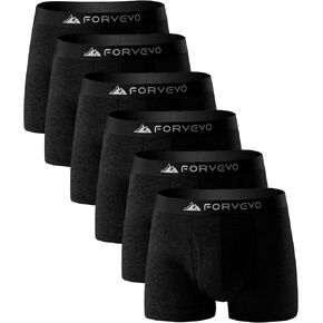 6 Pack Mens Merino Wool Underwear, Breathable Wool Boxer Briefs, Comfortable Soft Moisture Wicking Boxers Shorts in Saudi Arabia