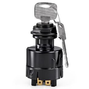 مفتاح تشغيل الإشعال 25150-GB00A مع مفتاحين - متوافق مع رافعة شوكية Nissan/UniCarriers (أمثلة منصة 1F2: P1F2A25DU FD10–30 Segment)، 4 مواضع، أطراف مسطحة in Kuwait