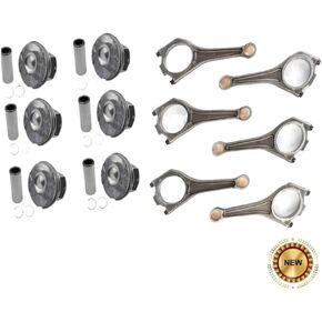 6 قطعة قضيب توصيل المحرك وحلقات مكبس المحرك لقطع غيار السيارات 3.0L AJ126 V6 306PS LR062617 in Kuwait