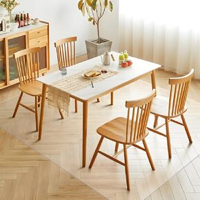 سجادة منطقة لغرفة المعيشة، سجادة منطقة شفافة مقاس 8 × 12 بوصة لغرفة الطعام، سجادة أرضية لمنطقة تناول الطعام في المكتب المنزلي، سجادة حماية أرضية من الفينيل مقاومة للماء غير قابلة للانزلاق للأطفال الحيوانات الأليفة (شفاف) in Kuwait