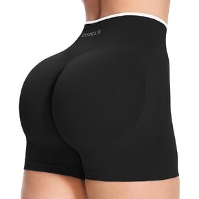 JOYSPELS SEAMX High Waist V-Shaped Scrunch Shorts for Women – Seamless Booty Lifting Workout Gym Yoga Running Athletic Shorts in Kuwait
