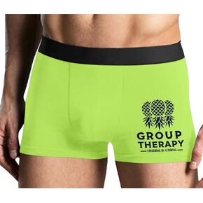 Knaughty Knickers مجموعة العلاج تقاسم رعاية مقلاع الأناناس الثلاثي النيون الأصفر رجل الملاكم موجز الكبار متعة التصميم in Kuwait