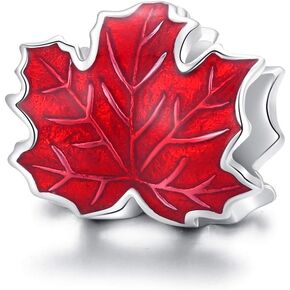 Bracelet Charm Bead Maple Leaf DIY Charm 925 Sterling Silver Fits Pandora Bracelet Necklace in Saudi Arabia