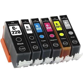 متوافق مع خرطوشة الحبر PGI 220 PGI220 CLI-221 CLI 221 CLI221 اللون العالمي المناسب للطابعة IP4600 MP980 MP620 in Kuwait