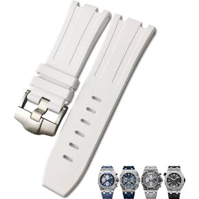 SCHIK لينة FKM فلورو المطاط حزام الساعات 28 مللي متر ل AP حزام أوديمارس بيجيه رويال أوك أوفشور الغوص مقاوم للماء ساعة رياضية الفرقة in Kuwait