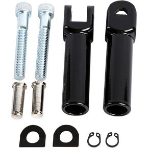 3-9/10'' Passenger Footpeg Support Foot Peg Mounts Clevis Fit Harley Softail 2000-2021 Gloss Black in Kuwait