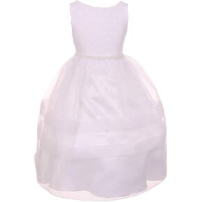 فستان فتاة الزهور لحفلات الزفاف من BNY Corner Corner فساتين أنيقة باللونين الأبيض والعاجي in Kuwait