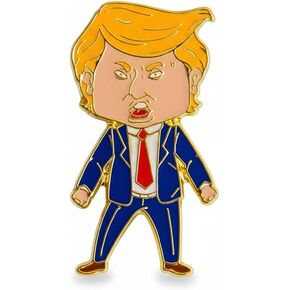 سعيد ترامب دبوس، Trumps الوجه المينا التلبيب شعار التلبيب سبيكة زر دبابيس لحقيبة الظهر قبعة أكياس سترة معطف شارة بيان هدية مجوهرات in Kuwait