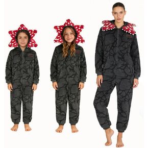 زي ديموجورجون نيسيي الجديد، ملابس منزلية بقلنسوة بتلات الفلانيل، ملابس منزلية لحفلات الهالوين in Kuwait