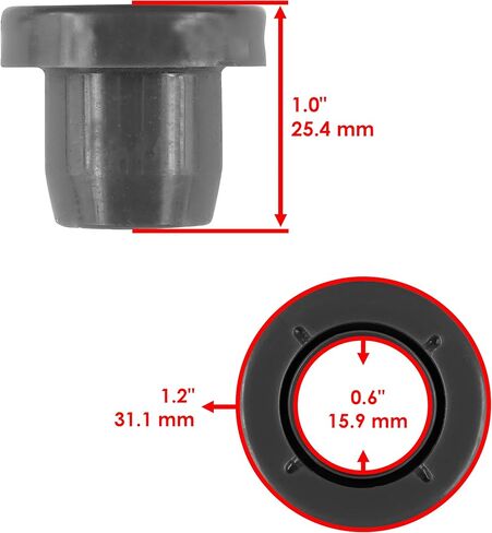 Caltric Rear Suspension Bushing Kit Compatible with Polaris Hawkeye 300 4X4 2007 in Saudi Arabia