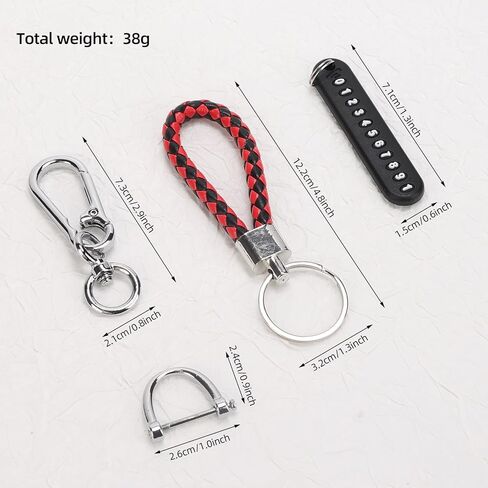 Car Key Chain Stylish Anti-Lost Keychain with Customized Phone Number plate Car Keys, key fob keychain Car Accessories in Saudi Arabia