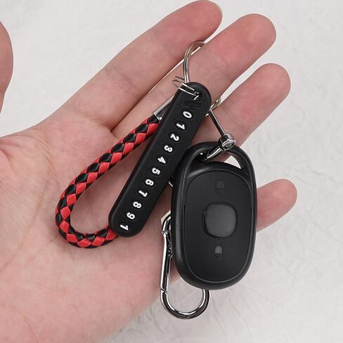 Car Key Chain Stylish Anti-Lost Keychain with Customized Phone Number plate Car Keys, key fob keychain Car Accessories in Saudi Arabia