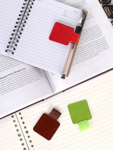 12 Pack Colorful Pen Loops - Self-Adhesive Elastic Holders with Elastic Design for Notebooks, Journals & Planners, Fits Most Pens (12 Assorted Colors) in Saudi Arabia