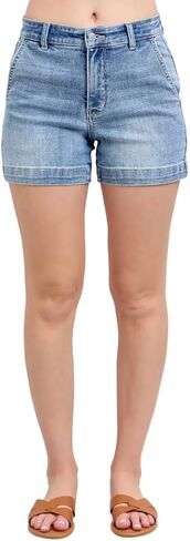 جودي - شورت دينم أزرق متوسط ​​الارتفاع - جوهرة عاجية in Saudi Arabia