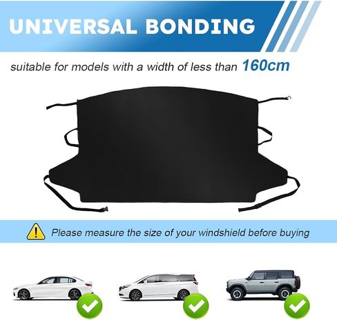 غطاء الزجاج الأمامي للسيارة للثلج والثلج، غطاء النافذة الخلفية للسيارة لإزالة الصقيع في الشتاء، حماية النافذة الخلفية أكسفورد عالمية لسيارات الدفع الرباعي والشاحنات والسيدان والشاحنة in Kuwait