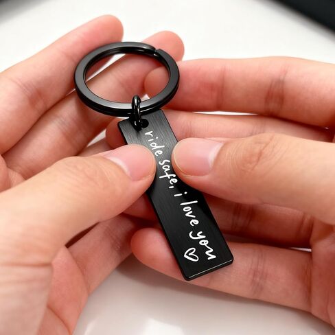 Ride Safe I Love You Keychain – Aluminum Engraved Safety Reminder Gift for Boyfriend, Husband, Girlfriend or Wife in Kuwait