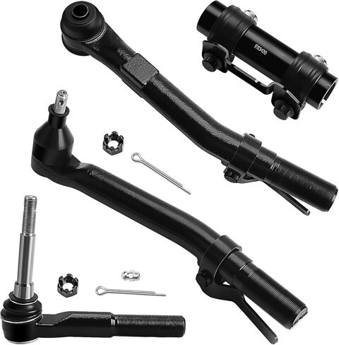 طقم أطراف قضيب ربط أمامي 4WD 4x4 لـ 2005-2022 Ford F-250 Super Duty، 2005-2022 F-350 Super Duty، 2005-2010 F-450 F-550 Super Duty، وصلات طرفية لقضيب التعادل الخارجي، أكمام قابلة للتعديل - 4 قطع in Saudi Arabia