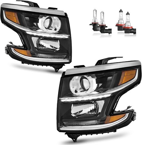Headlights LED DRL Projector for 2015-2020 Chevy Tahoe/Suburban, 2016-2019 Chevy Suburban 3500HD Headlamp Replacement Driver & Passenger Side in Saudi Arabia