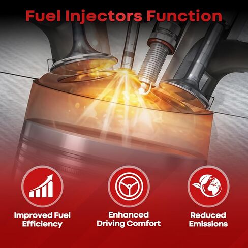 Fuel Injectors 12580681 Compatible with Chevy 4.8L 5.3L Tahoe Silverado 1500 Express 2500 2007 2008 2009,Compatible with GMC 4.8L 5.3L 6.0L Yukon Xl Sierra 1500（Set of 8） in Kuwait