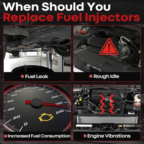 Fuel Injectors 12580681 Compatible with Chevy 4.8L 5.3L Tahoe Silverado 1500 Express 2500 2007 2008 2009,Compatible with GMC 4.8L 5.3L 6.0L Yukon Xl Sierra 1500（Set of 8） in Kuwait