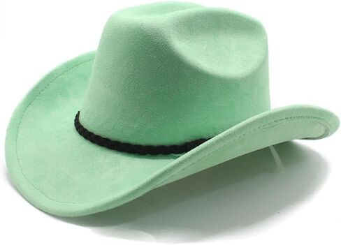 Western Cowboy Hat, Black, Felt Material, Wide Brim, Classic Style in Saudi Arabia