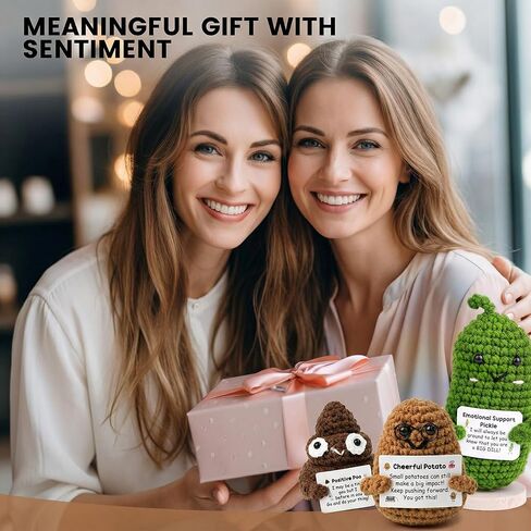 LovesTown Handmade Crochet Poo Toy, Emotional Support Gift Crochet Inspirational Gifts Funny Positive Doll for Friends Office Home in Saudi Arabia
