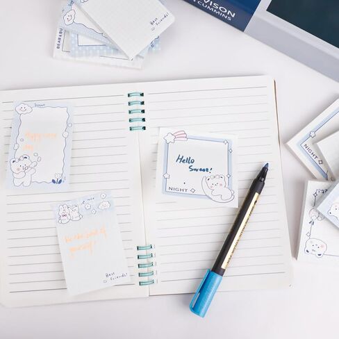 640 قطعة من الملاحظات اللاصقة اللطيفة، وسادات ملاحظات ذاتية اللصق، وسادات مذكرات كاواي مبطنة، ملاحظات لاصقة مضحكة، مجموعة دفاتر ملاحظات مجمعة للمدرسة والمكتب واللوازم المنزلية وهدايا مخطط للطلاب والمعلمين in Kuwait