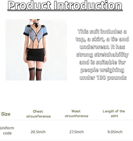 1PC Women's Roleplay Lingerie Set Sheer Cutout Lace-Up Mini Skirt Collar Costume for Bedroom Photoshoots Parties Date Nights in Saudi Arabia