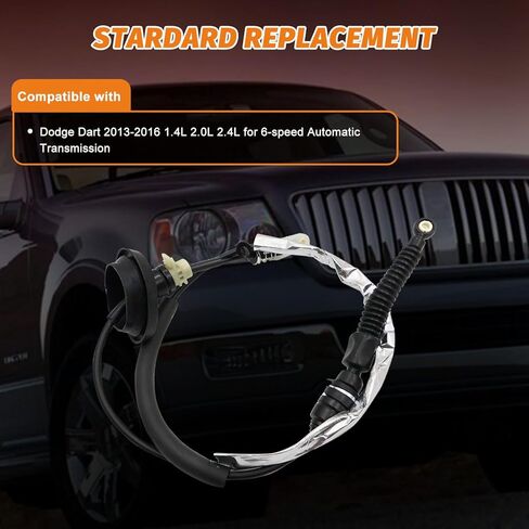 68164081AB 68164081AC Automatic Transmission Shift Cable Compatible with Dodge Dart 2013-2016 1.4L 2.0L 2.4L 6-Speed Auto Trans in Kuwait