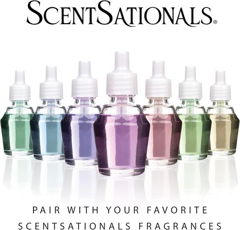 ScentSationals Dual-Refill Air Freshener Unit – Mix or Match Fragrances, 4 Strength Settings, Corded. Compatible with ScentSationals Fragrance Oil Refills in Saudi Arabia