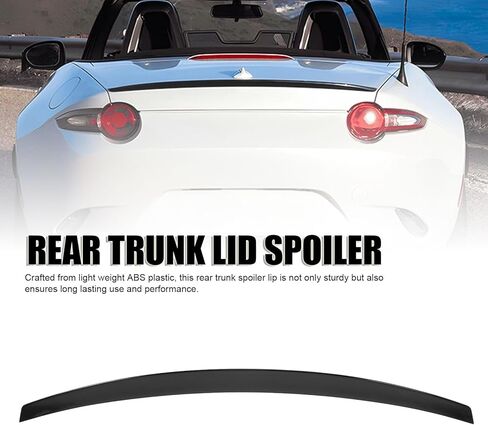 Dioche 2016 Mx 5 MX-5 Miata ND 2016-2022 Rear Spoiler, Lightweight ABS Material, Improves Handling Stability, Sporty Design, Selfadhesive Installation. (Glossy Black) in Saudi Arabia
