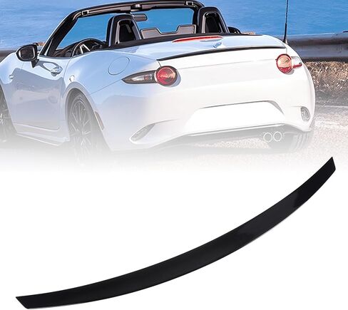 Dioche 2016 Mx 5 MX-5 Miata ND 2016-2022 Rear Spoiler, Lightweight ABS Material, Improves Handling Stability, Sporty Design, Selfadhesive Installation. (Glossy Black) in Saudi Arabia