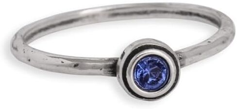 Stacking Sterling Silver Birthstone Ring by Nelle and Lizzy in Saudi Arabia