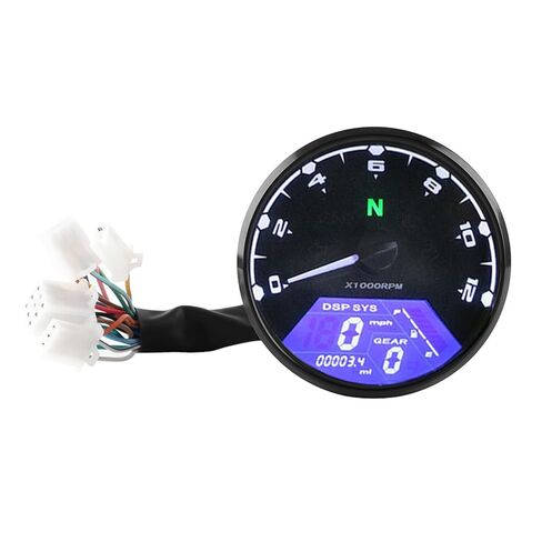 LED Digital Tachometer Shockproof and High Sensitivity Gauge for Motorcycle Speedometer for Riders in Saudi Arabia