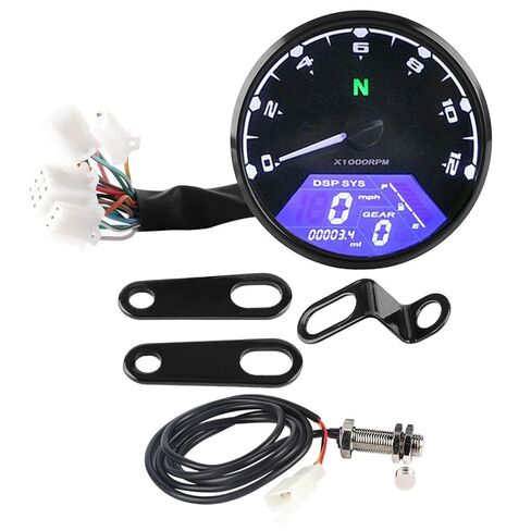 LED Digital Tachometer Shockproof and High Sensitivity Gauge for Motorcycle Speedometer for Riders in Saudi Arabia
