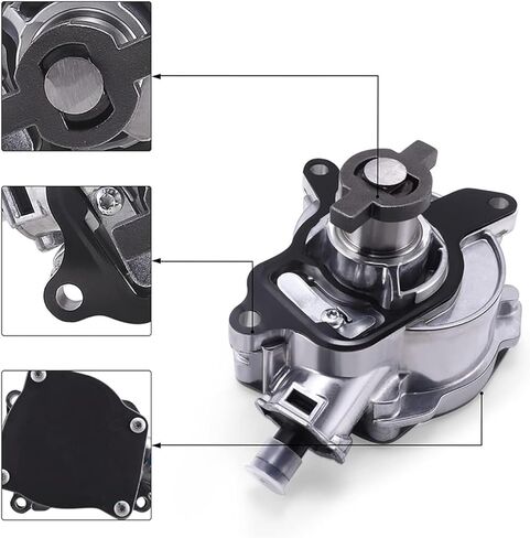 Brake Booster Vacuum Pump Engine 2.5L Compatible For VW Beetle Golf Jetta Passat Audi TT Quattro RS 2012-2013 904-817 07K145100C 07K145100H in Kuwait